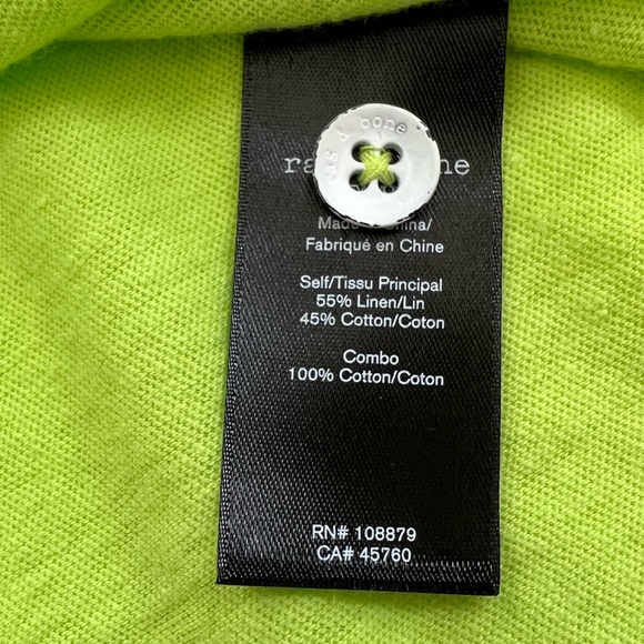 NWT Rag & Bone Men's AVERY Knit Linen Shirt SZ - M - Picture 14 of 16